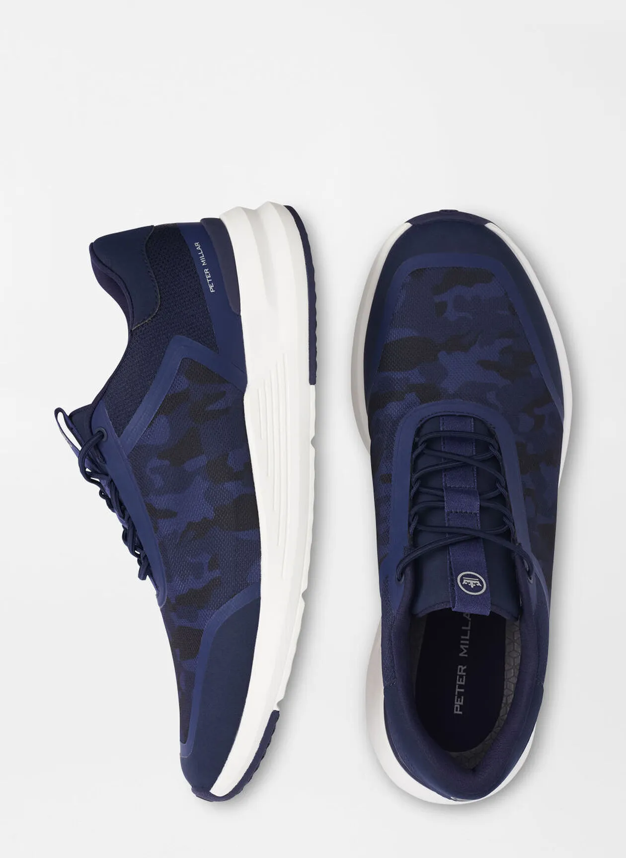 Peter Millar Men's Camberfly Sneaker Printed Camo - NAVY