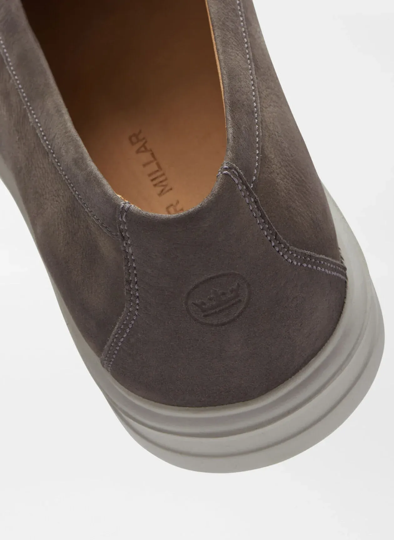 Peter Millar Men's Excursionist Nubuck Venetian Loafer - SMOKE