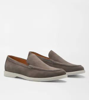Peter Millar Men's Excursionist Nubuck Venetian Loafer - SMOKE