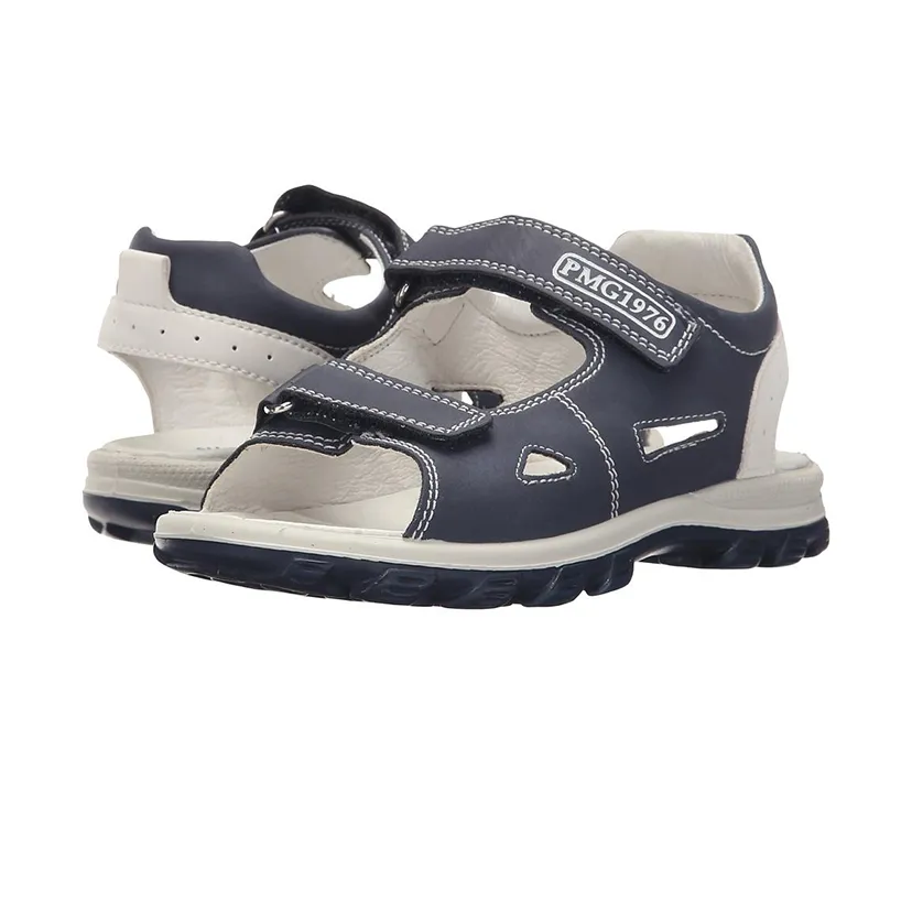 Primigi Blue Leather Open Toe Sandals
