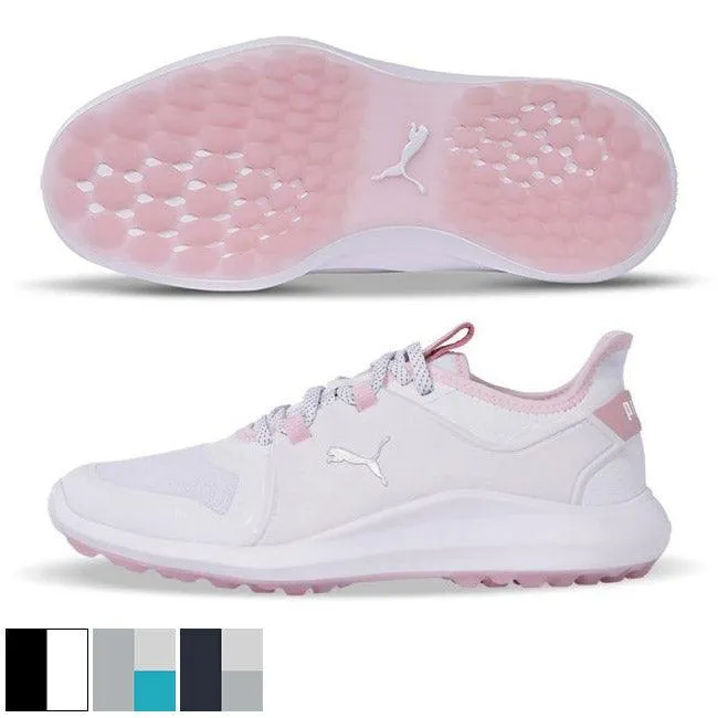 PUMA Ladies IGNITE FASTEN8 Golf Shoes 5.5 High Rise/Puma Silver/Scuba Blu