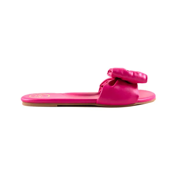 RAFIE Bow Sandal - Hot Pink