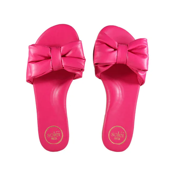 RAFIE Bow Sandal - Hot Pink