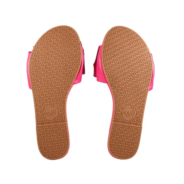 RAFIE Bow Sandal - Hot Pink