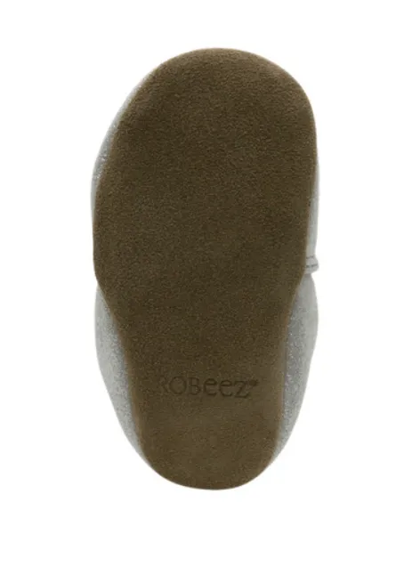 Robeez Pretty Pearl Soft Sole Silver Iridescent Girls