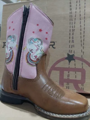 Roper Toddlers Rainbow Unicorn Boots