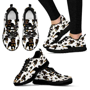 Rottweilers Dog Sneakers -women – Black