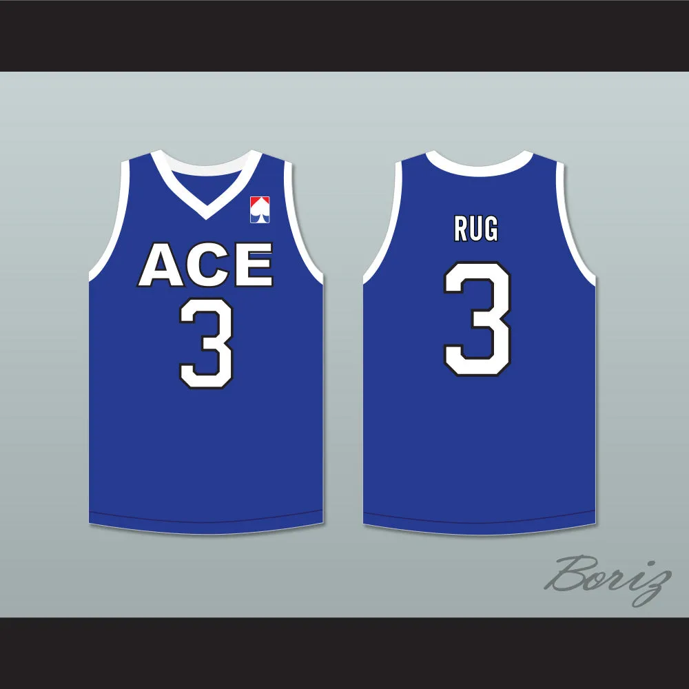Rug 3 ACE Family Charity Blue Basketball Jersey