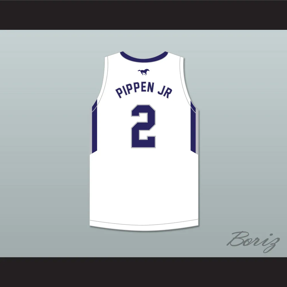 Scotty Pippen Jr 2 Sierra Canyon School Trailblazers White Basketball Jersey 2