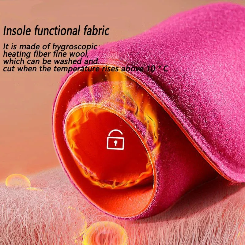 Self Heated Thermal Insoles For Feet Winter Thermal Thicken Memory