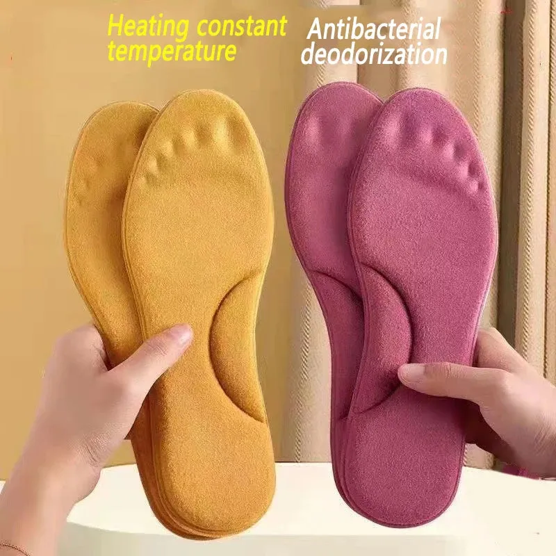 Self Heated Thermal Insoles For Feet Winter Thermal Thicken Memory