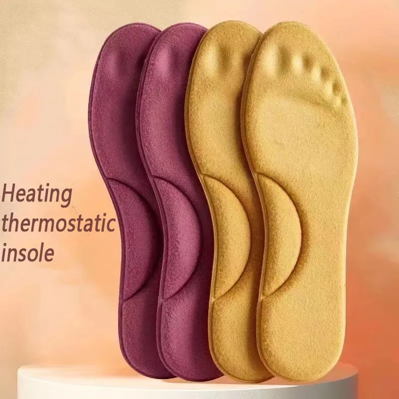 Self Heated Thermal Insoles For Feet Winter Thermal Thicken Memory