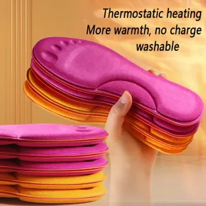 Self Heated Thermal Insoles For Feet Winter Thermal Thicken Memory