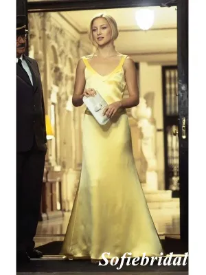Sexy Soft Satin Spaghetti Straps V-Neck Sleeveless Open Back Mermaid Floor Length Prom Dress, PD01054