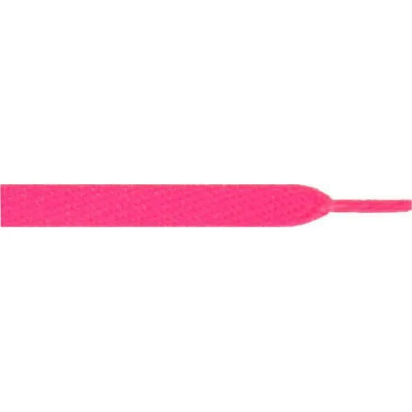 Skateboard Flat 1/2" - Hot Pink (12 Pair Pack) Shoelaces