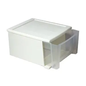 Stacking White Drawers - Medium