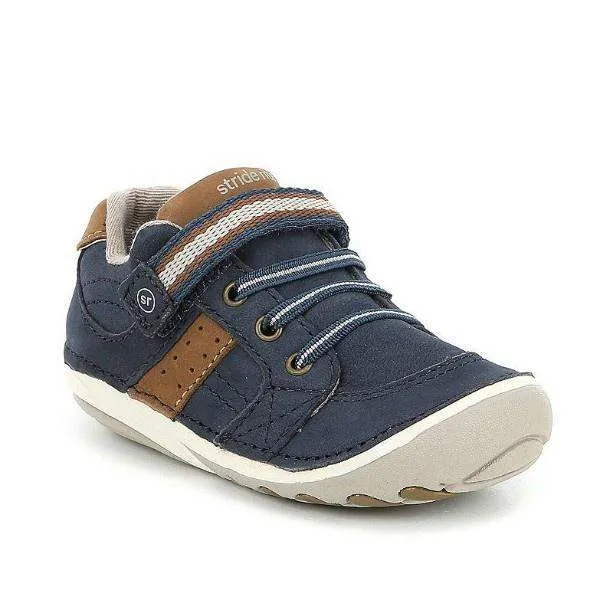 Stride Rite Boys Artie Navy Baby Toddler Leather Sneaker