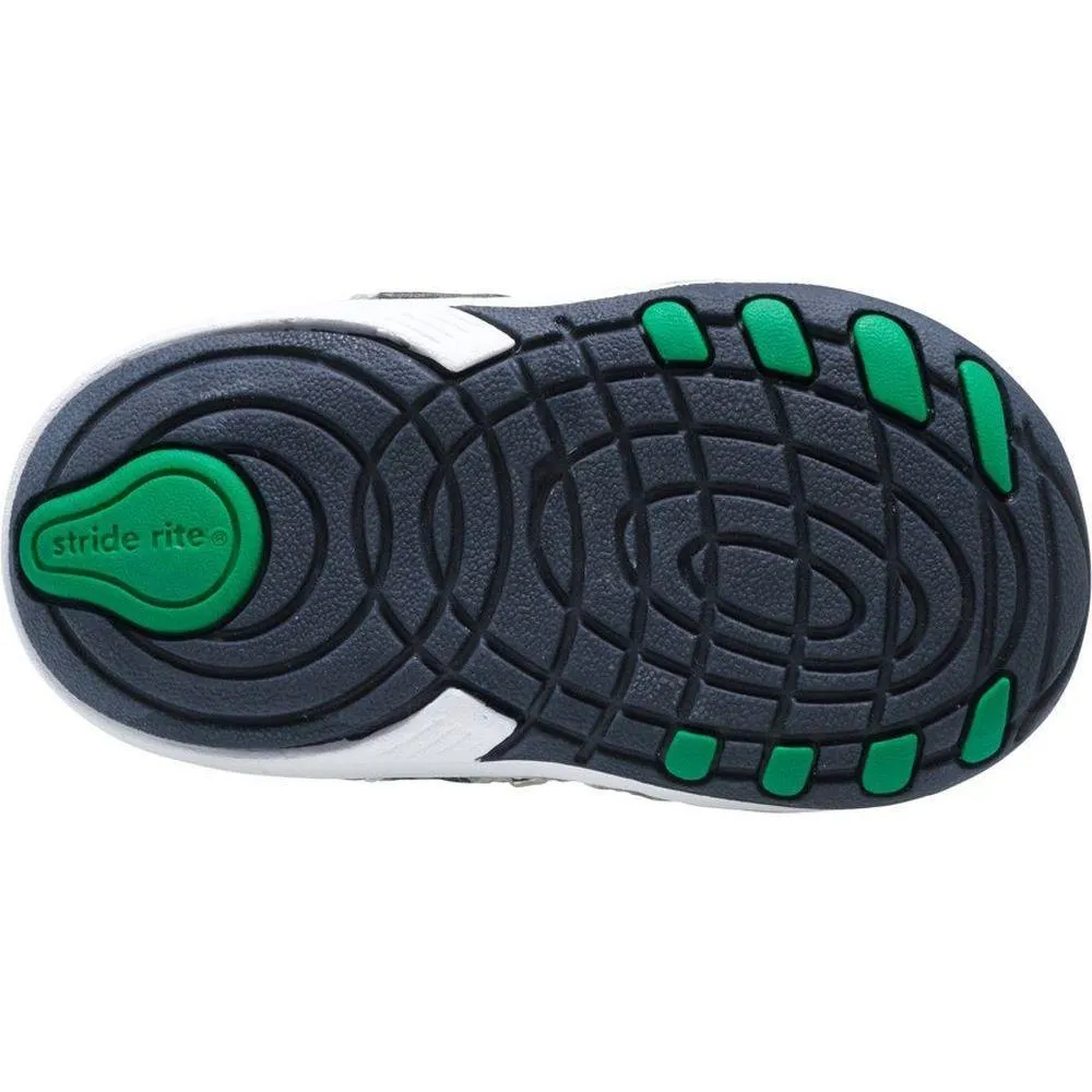 Stride Rite SRTech Soft Motion Artie Shoe - White/Classic Navy
