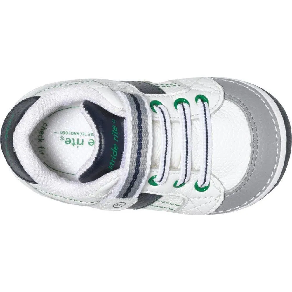 Stride Rite SRTech Soft Motion Artie Shoe - White/Classic Navy