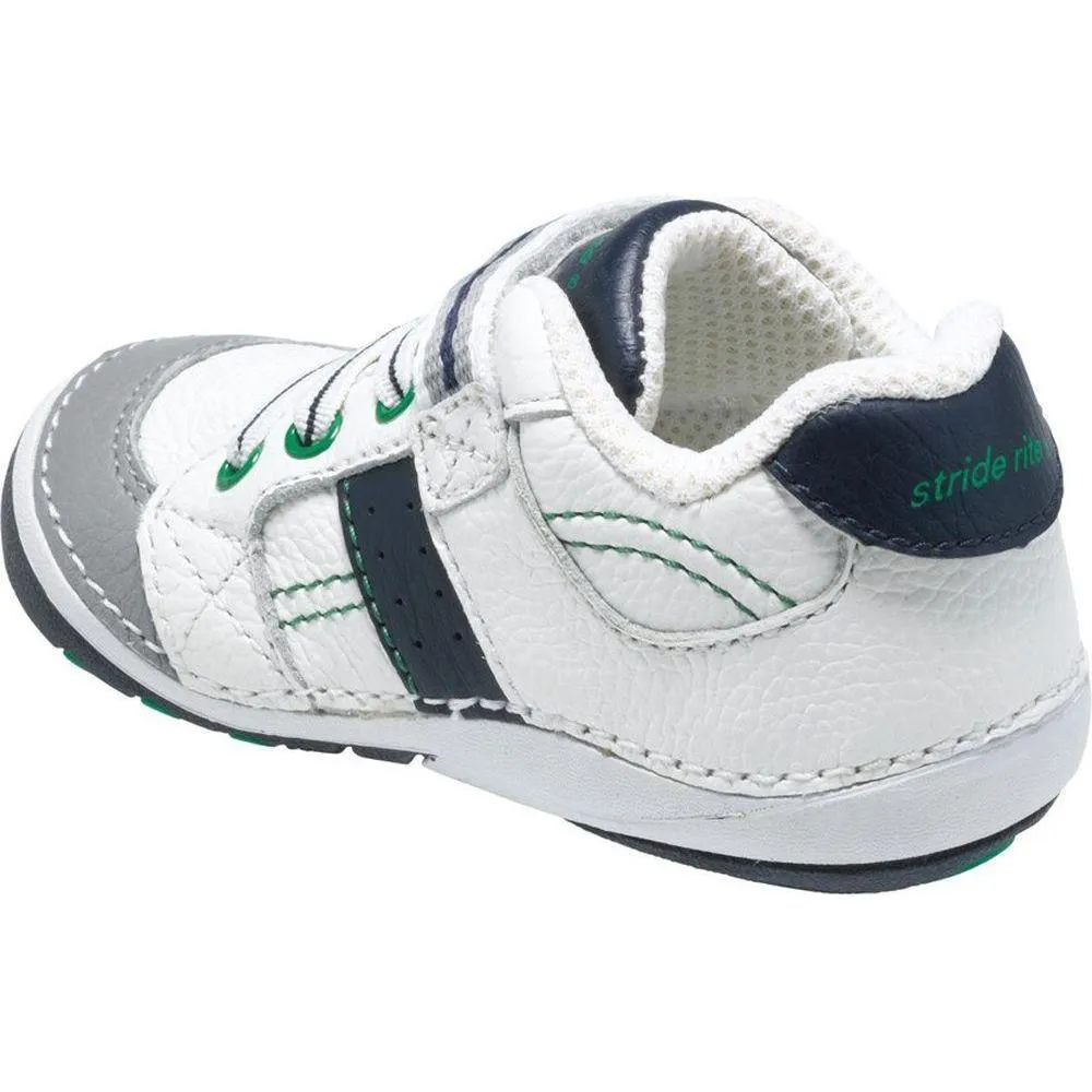 Stride Rite SRTech Soft Motion Artie Shoe - White/Classic Navy