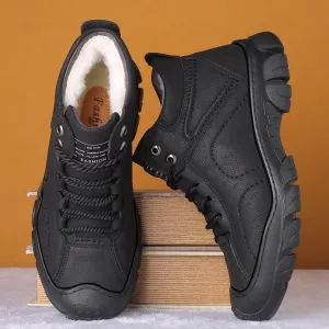 Stylish and Protective Winter Walking Boots for Men with Wear-Resistant Soles