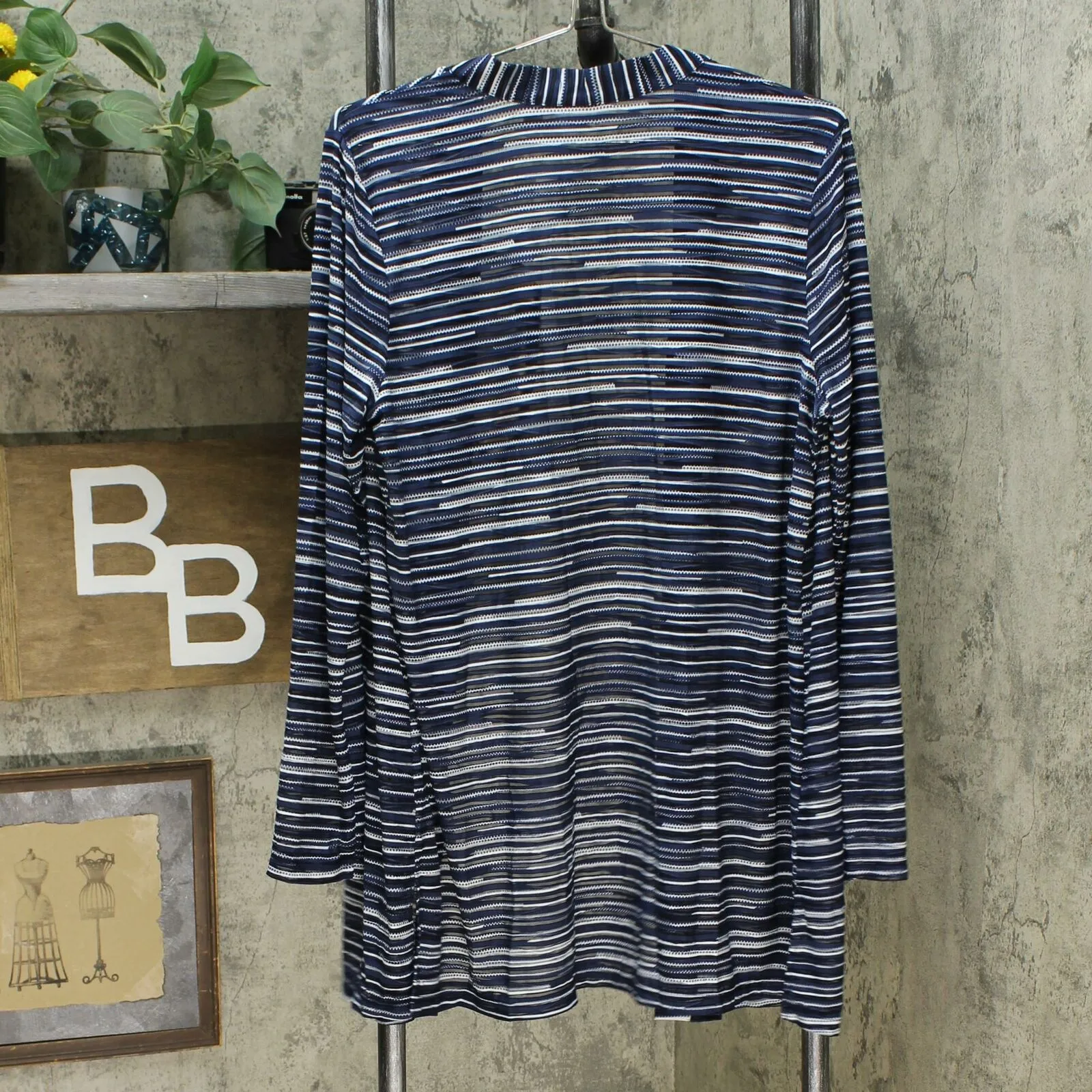 Susan Graver Women's Printed Novelty Knit Cardigan & Sleeveless Tunic Set