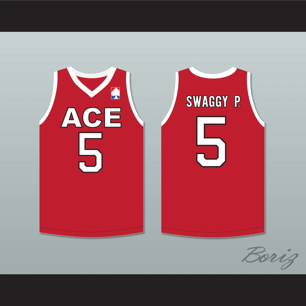 Swaggy P. 5 ACE Family Charity Red Basketball Jersey