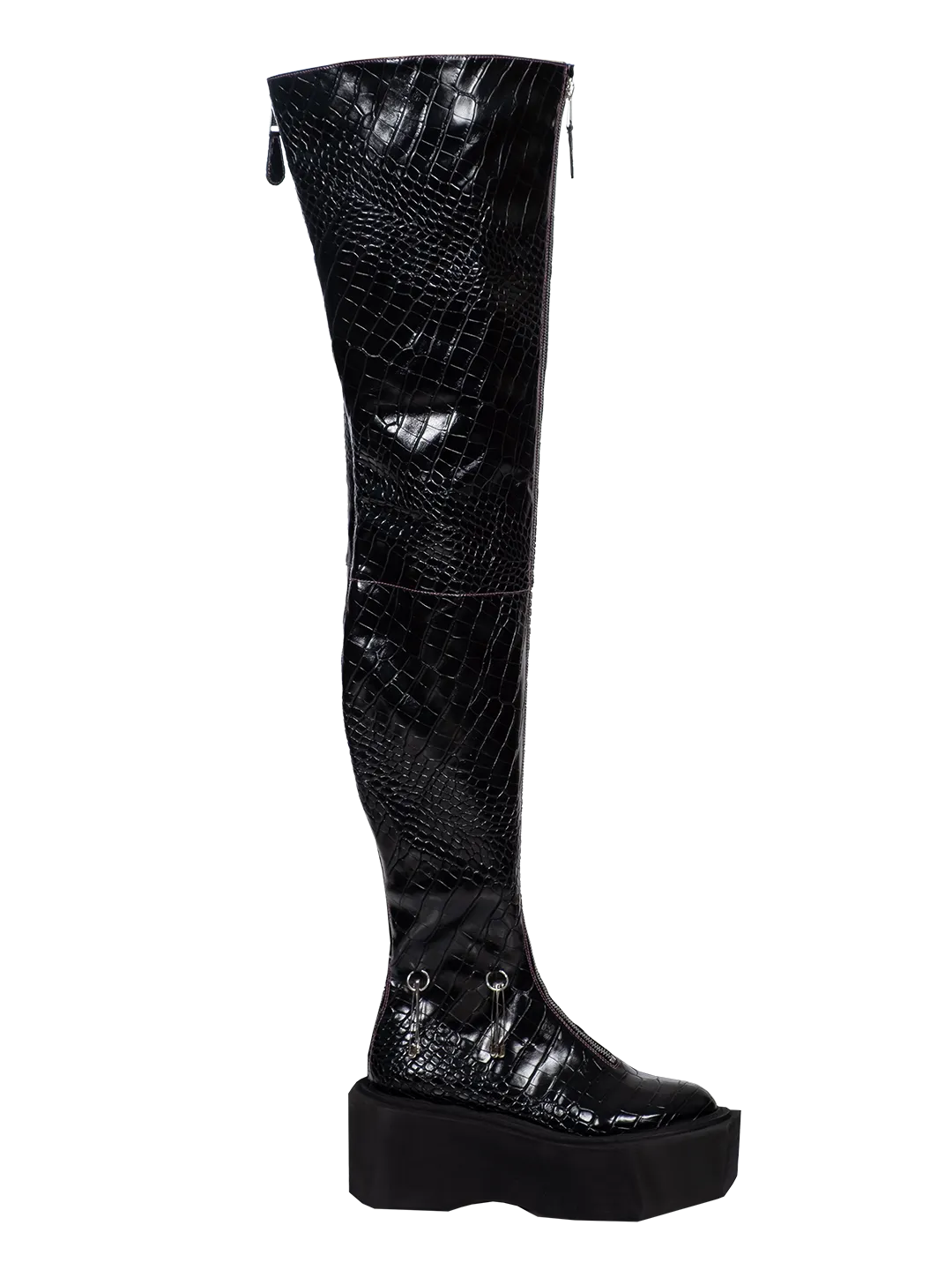 Thigh-high Ring Boots