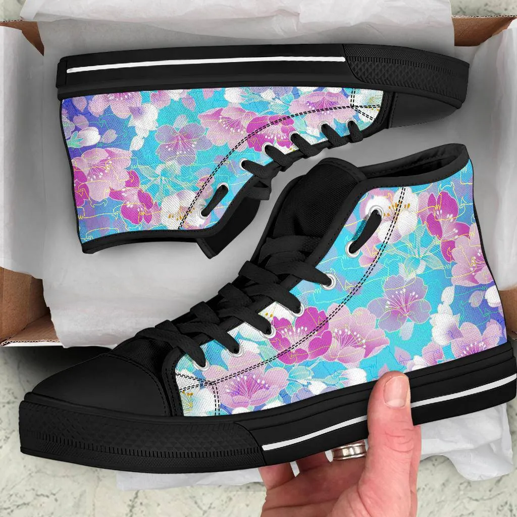 Tokyo High Tops Black Custom Shoes