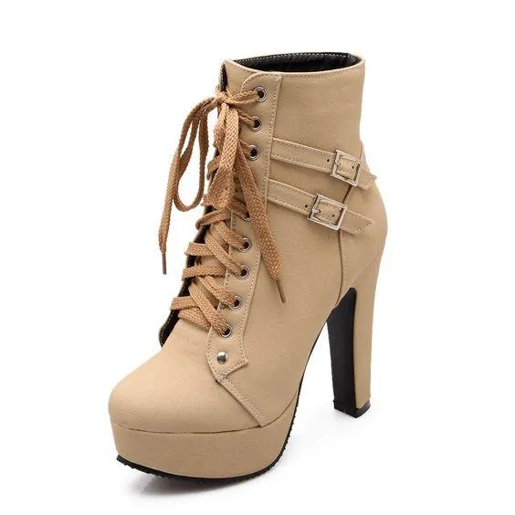 Trendy Cross Strap High Heel Shoes