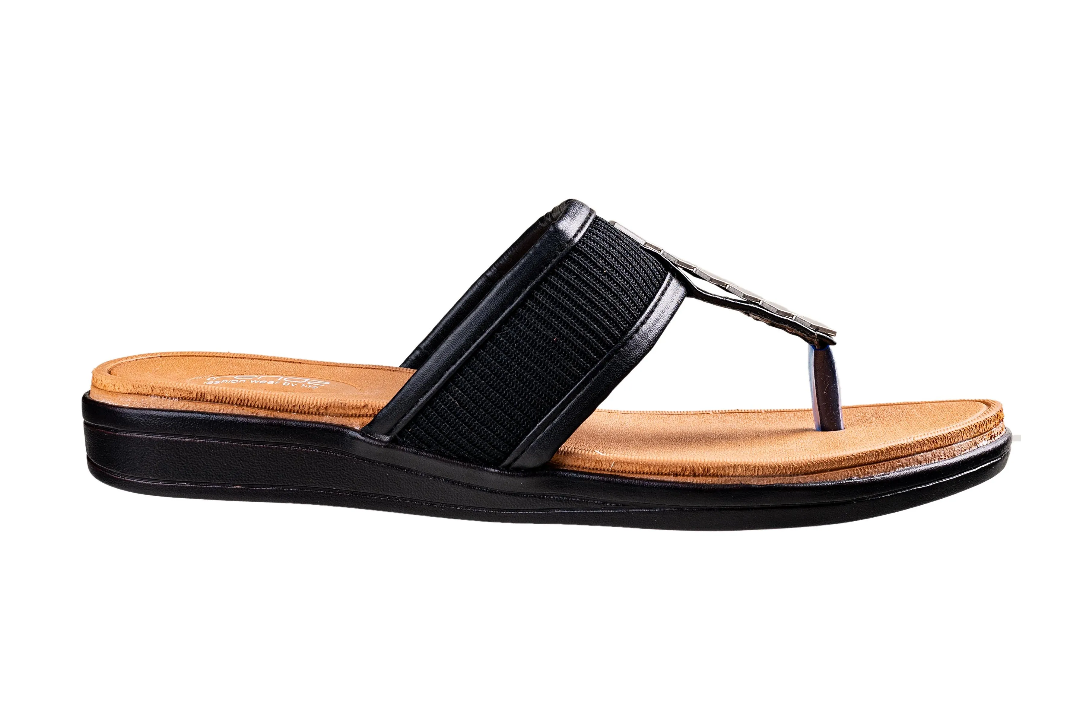 Trendz Ladies Black Chappal