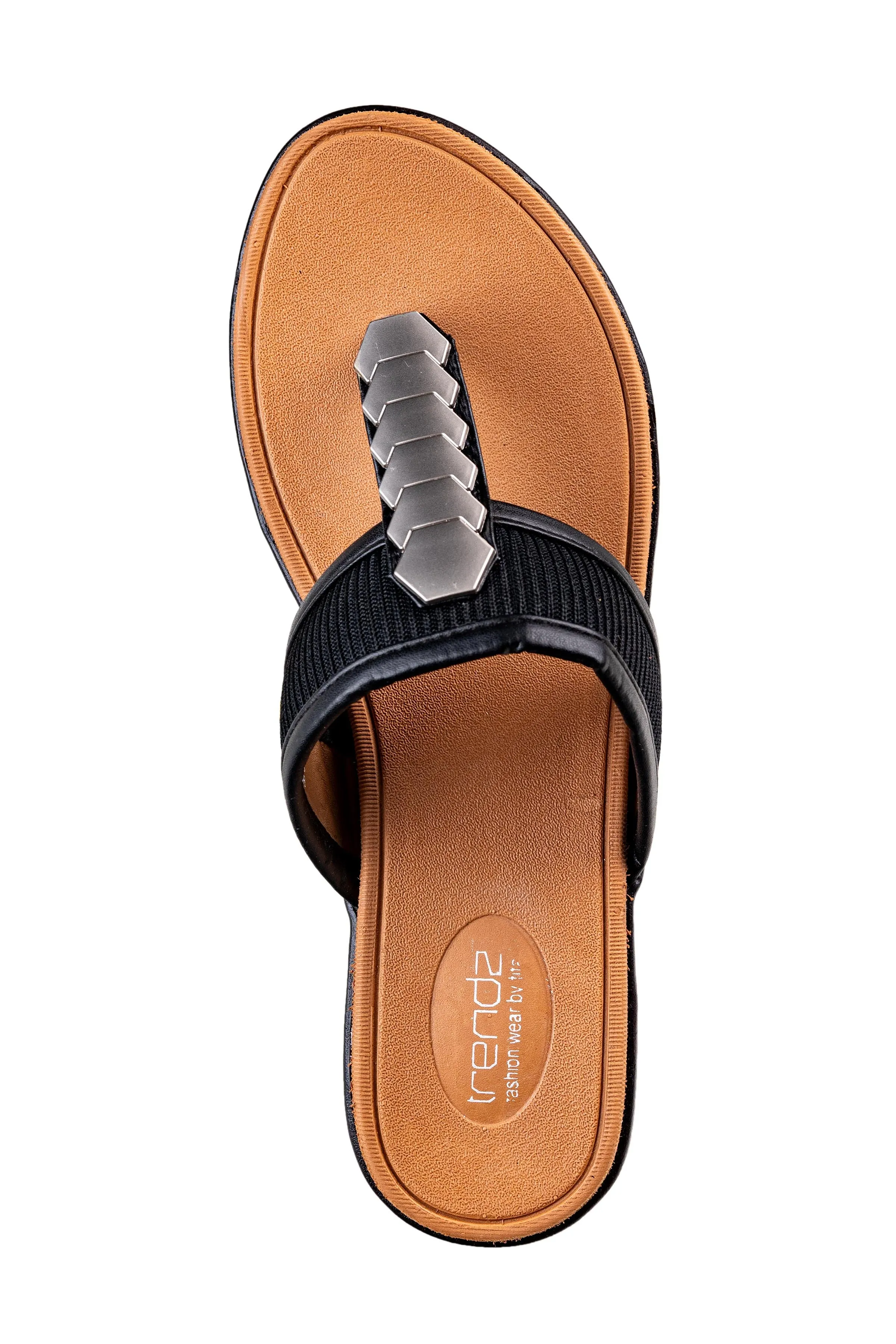 Trendz Ladies Black Chappal