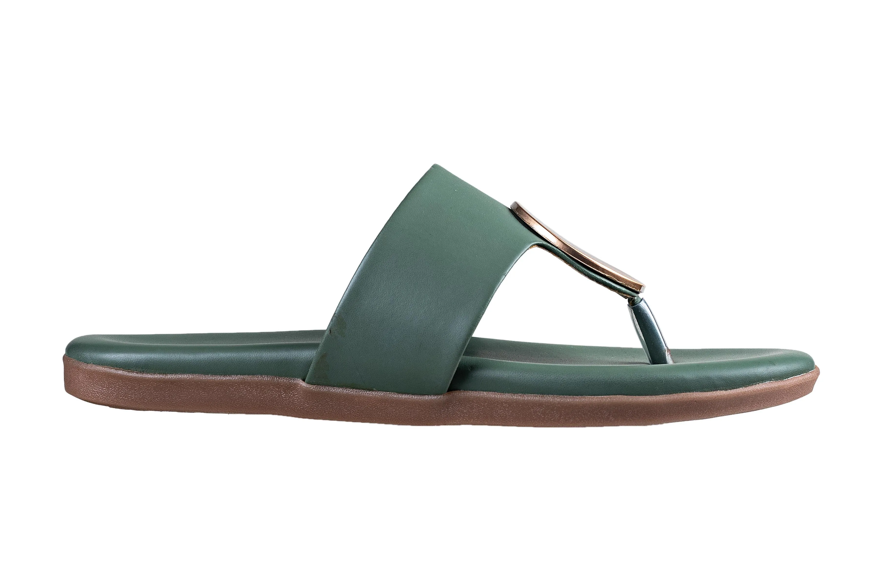 Trendz Ladies Olive Chappal