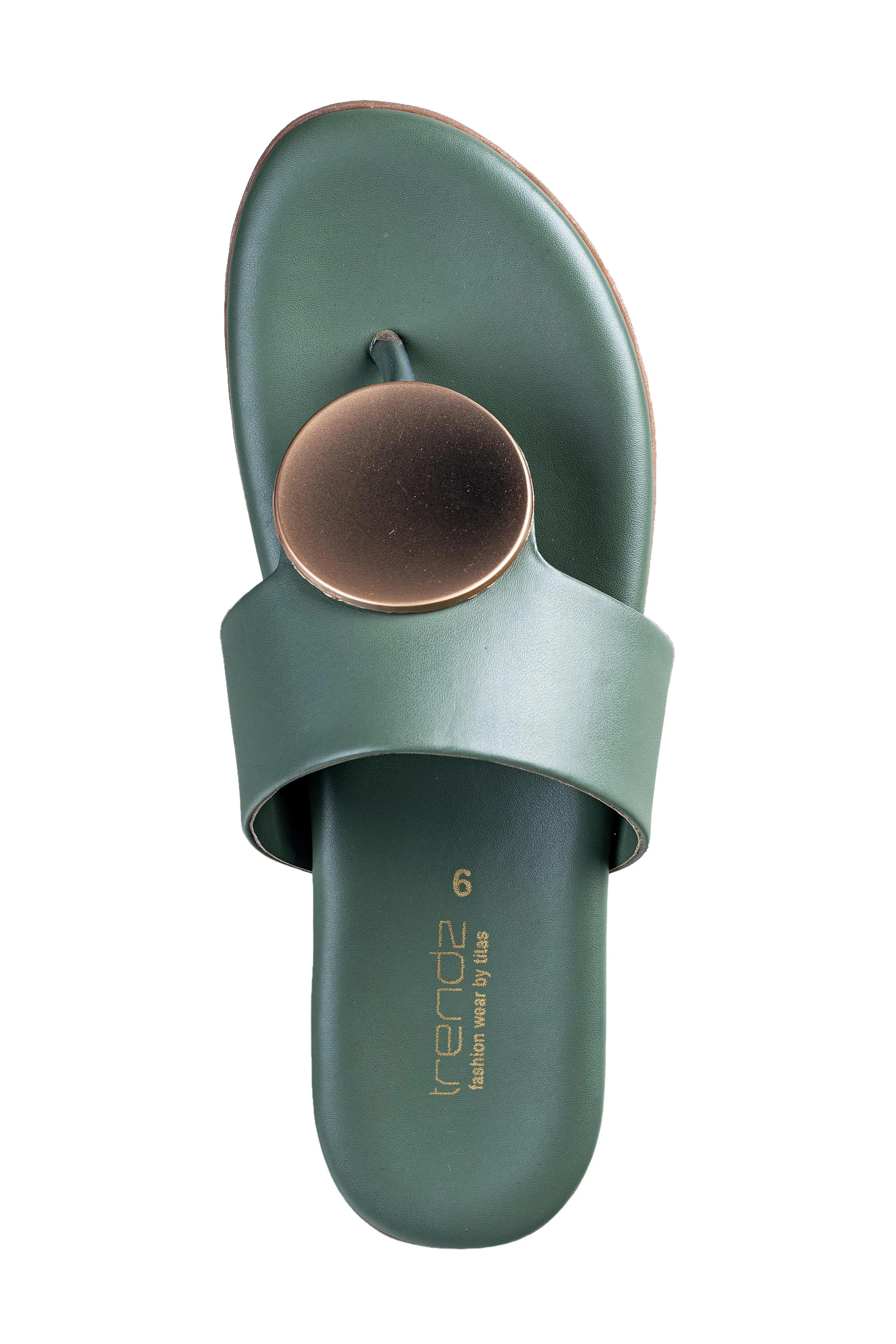 Trendz Ladies Olive Chappal