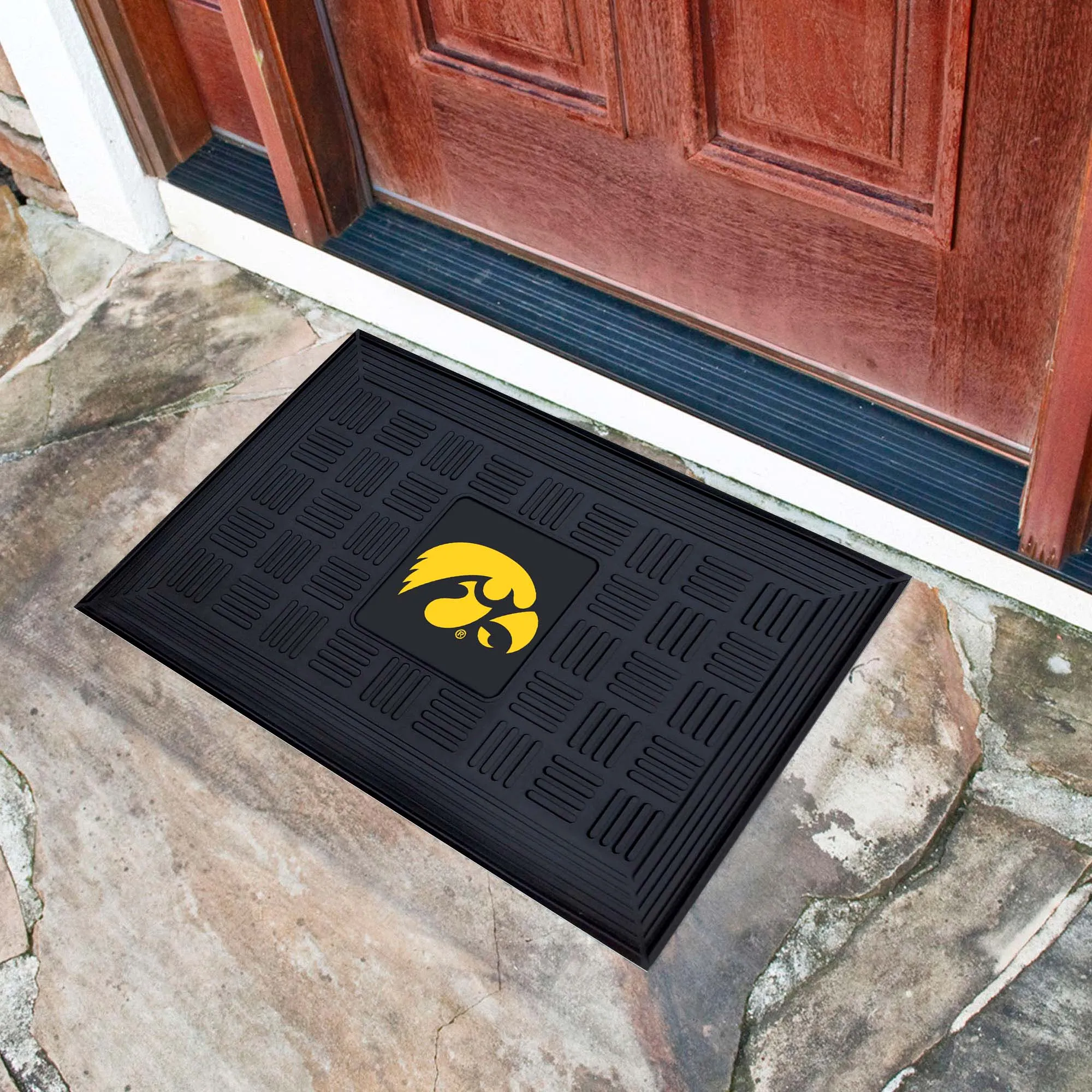 University of Iowa Medallion Door Mat