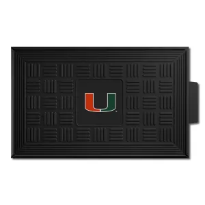 University of Miami Medallion Door Mat