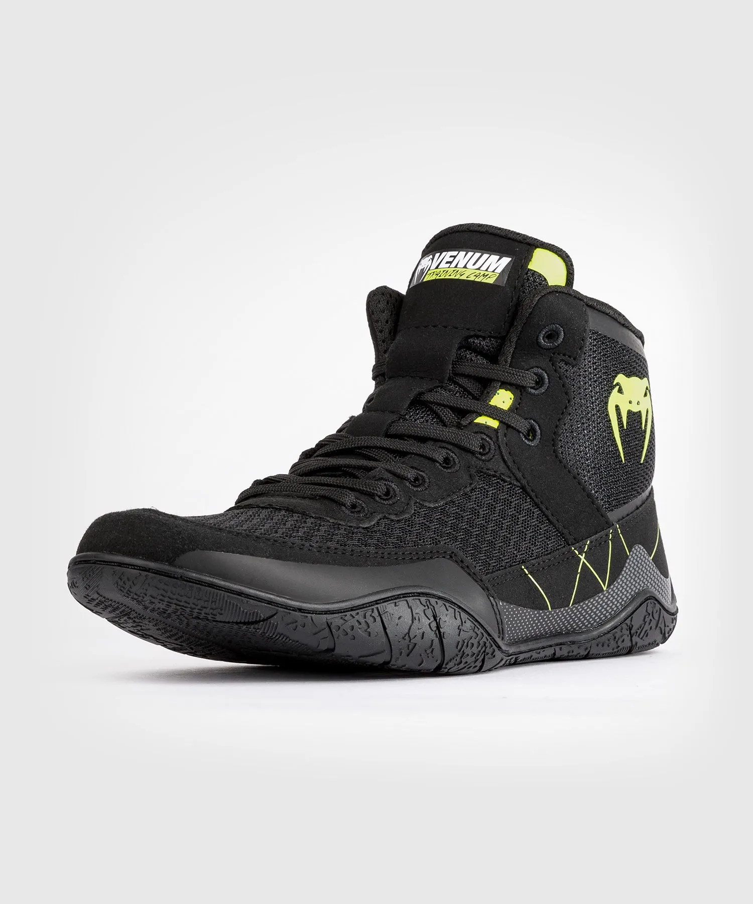 Venum Training Camp 4.0 Scarpe da wrestling Elite - Nero/Neon Green