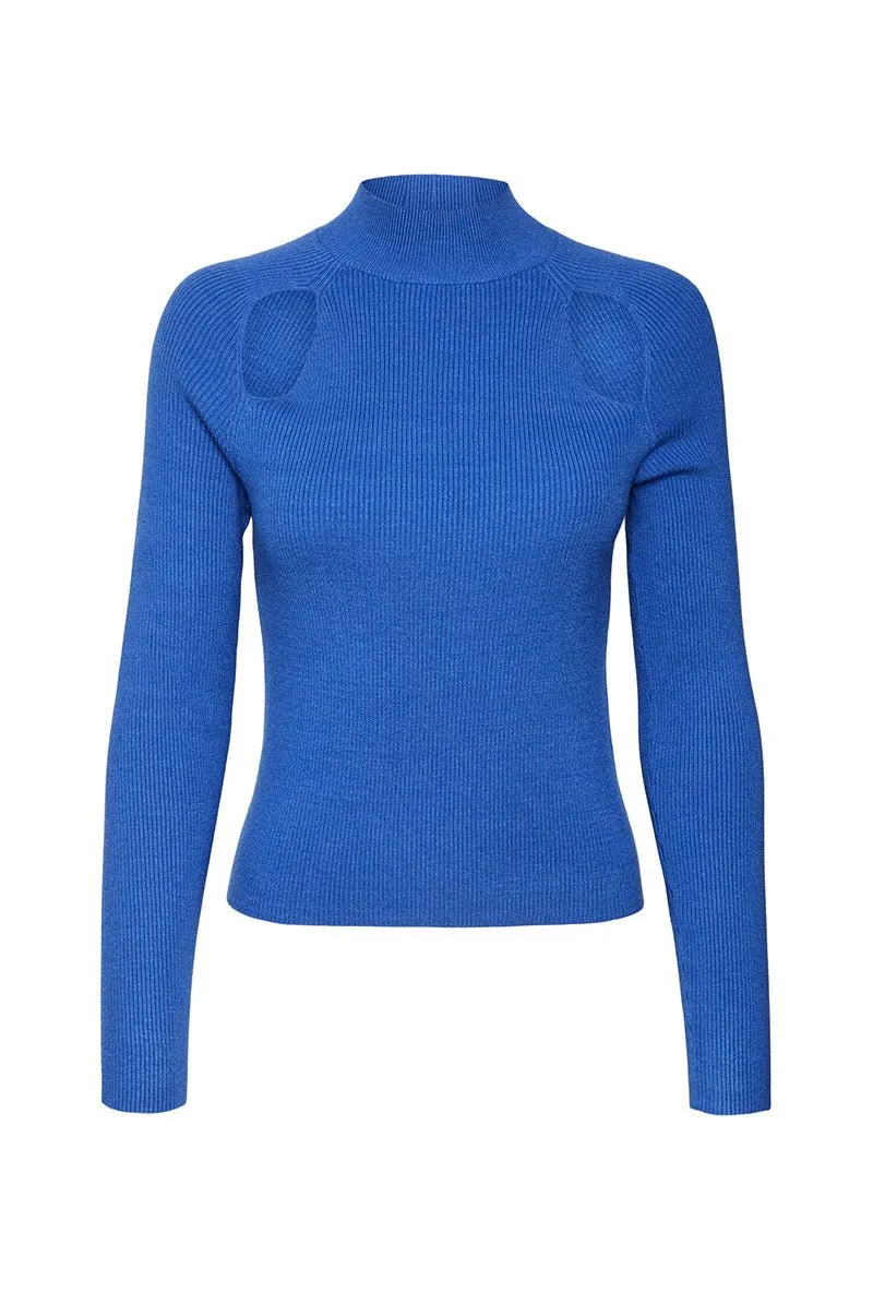 VERO MODA KARIS LS HIGHNECK CUTOUT PULLOVER