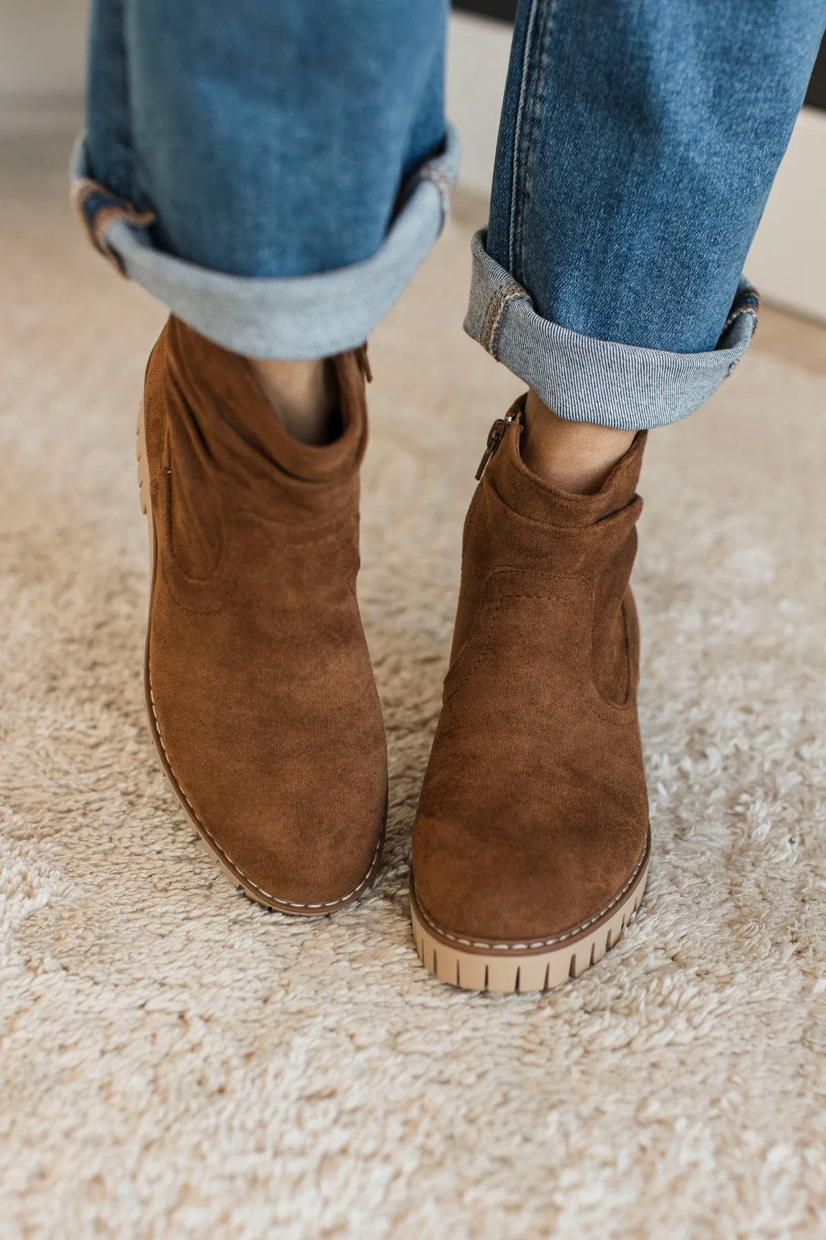 Very G Dashing Boots- Tan
