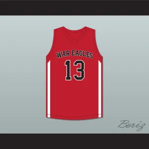 Walker Kessler 13 Woodward Academy War Eagles Red Basketball Jersey 2