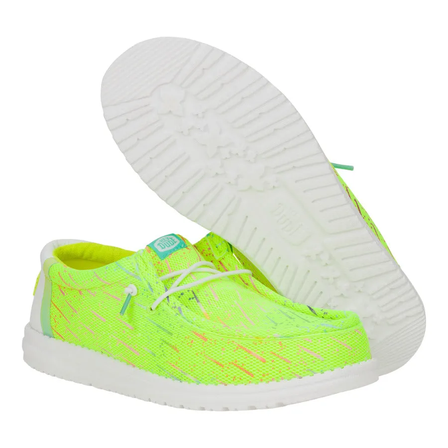 Wally Party Mesh - Lime Punch/White