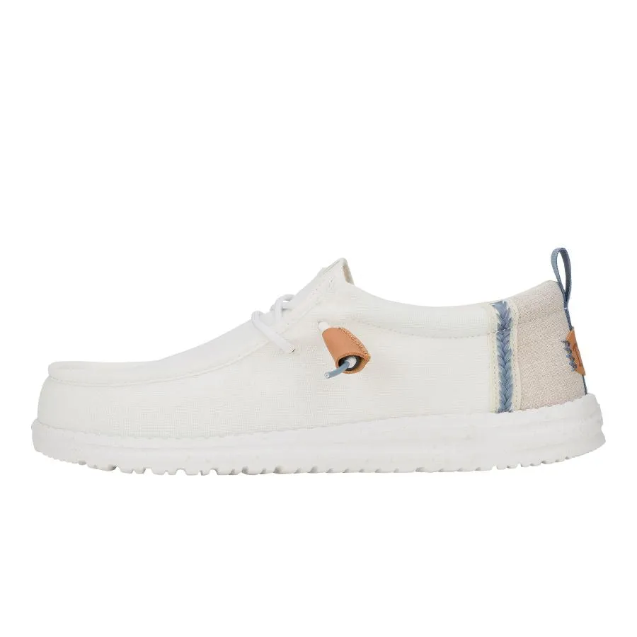 Wally Summer Linen - White/Stone Grey