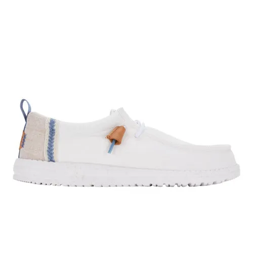 Wally Summer Linen - White/Stone Grey