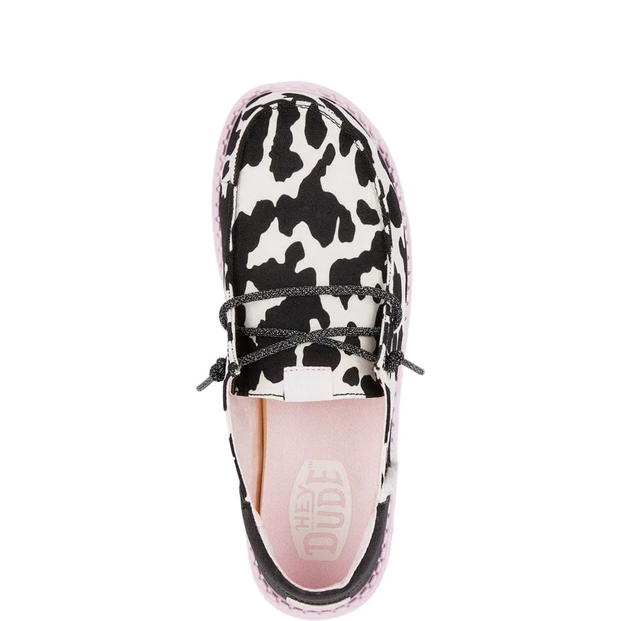 Wendy Funk Cow - Black/Pink