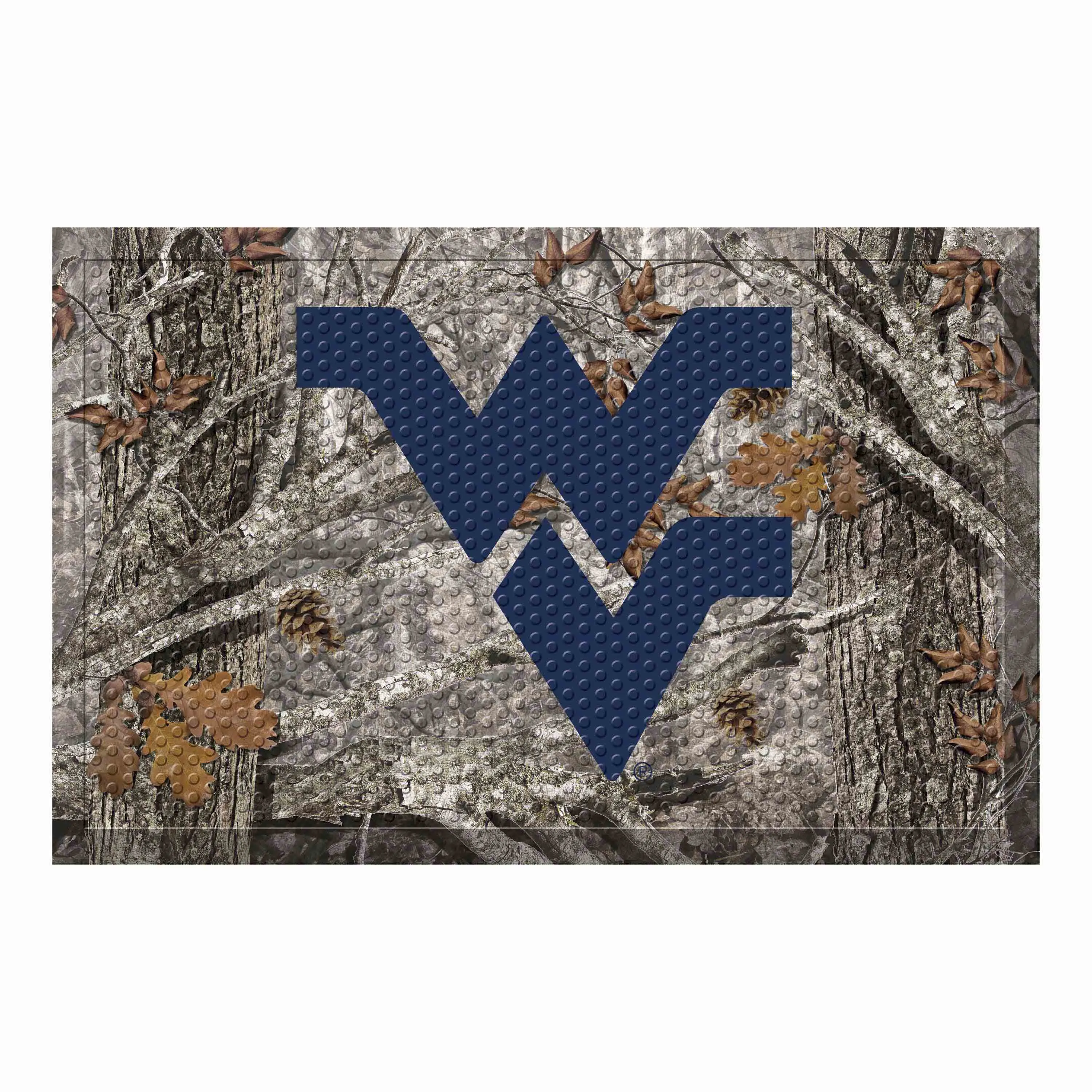 West Virginia University Camo Scraper Mat