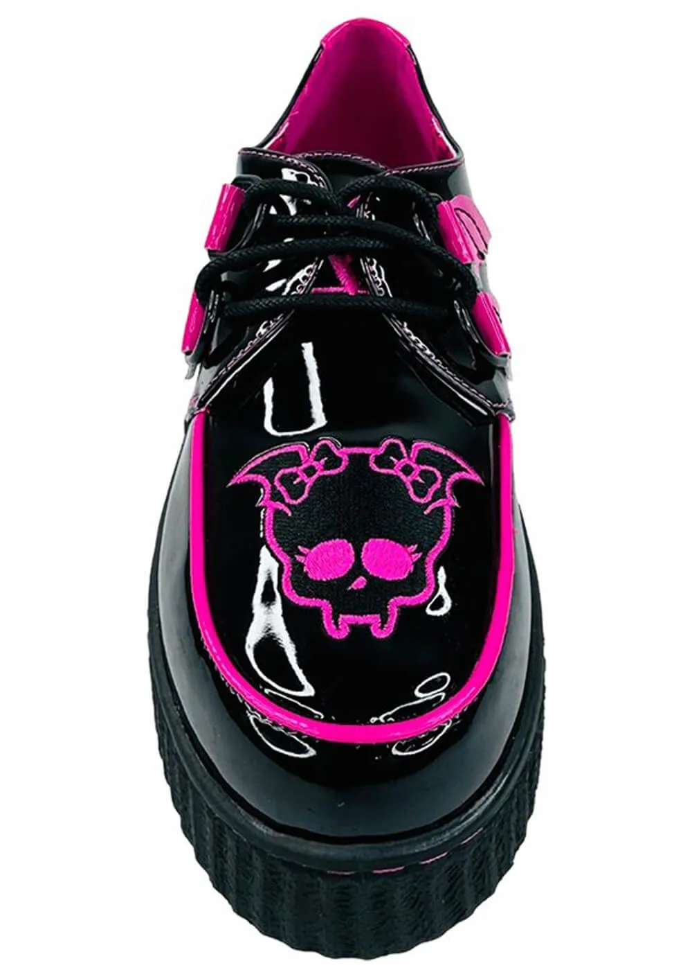 YRU Shoes x Monster High Creep Draculaura Creepers Black Pink